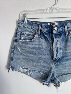 AGOLDE | Jaden Cutoff Short in Surreal Blue